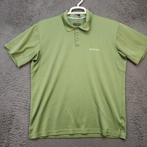 Columbia Polo Shirt Mens Large Omni-Wick Performance Golf Athletic Outdoors